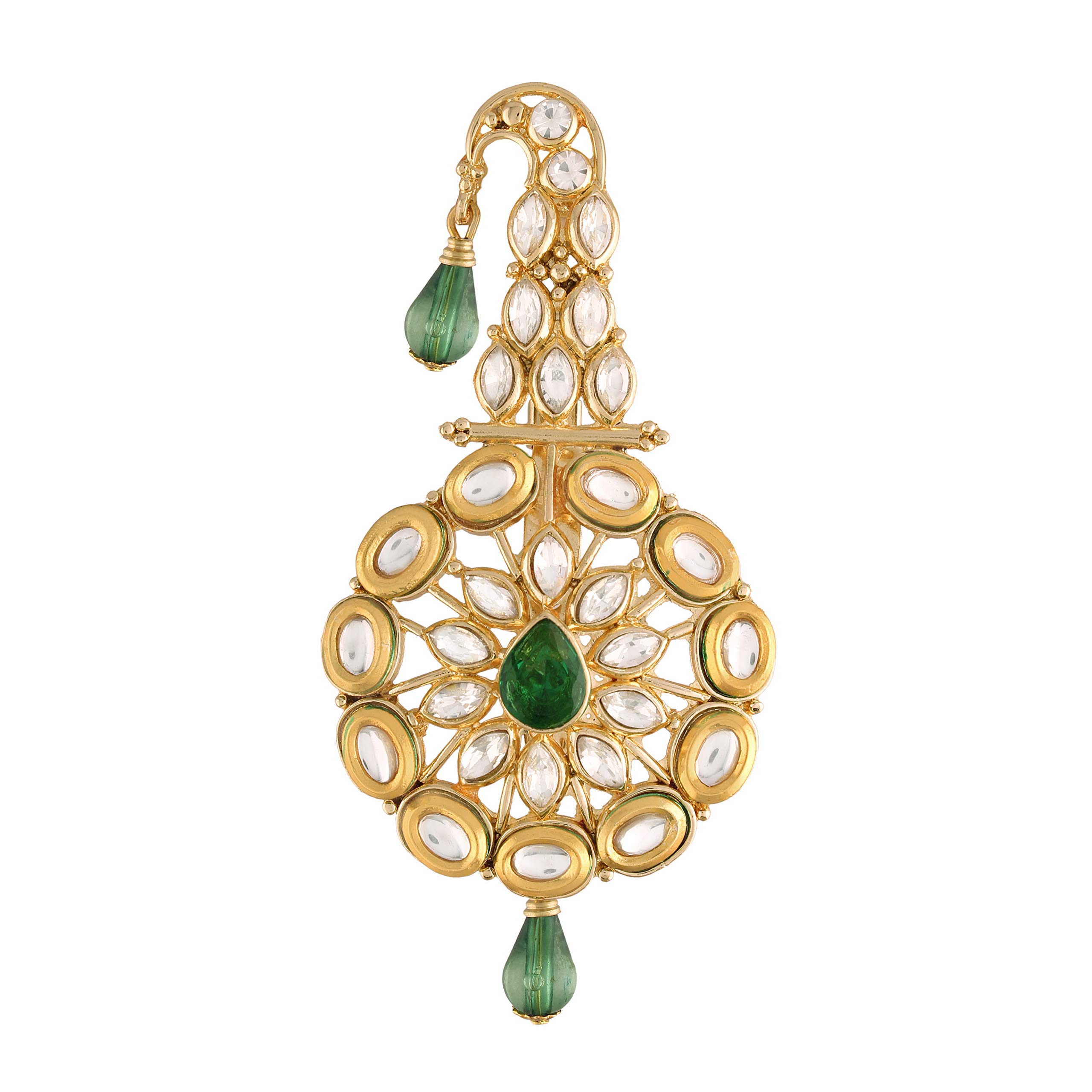 I Jewels Gold Plated Traditional Kundan Safa Kalangi Brooch for Groom/Men/Dulha Pagadi (SM55W) (B08MPWDXQD) Amazon Price History, Amazon Price Tracker