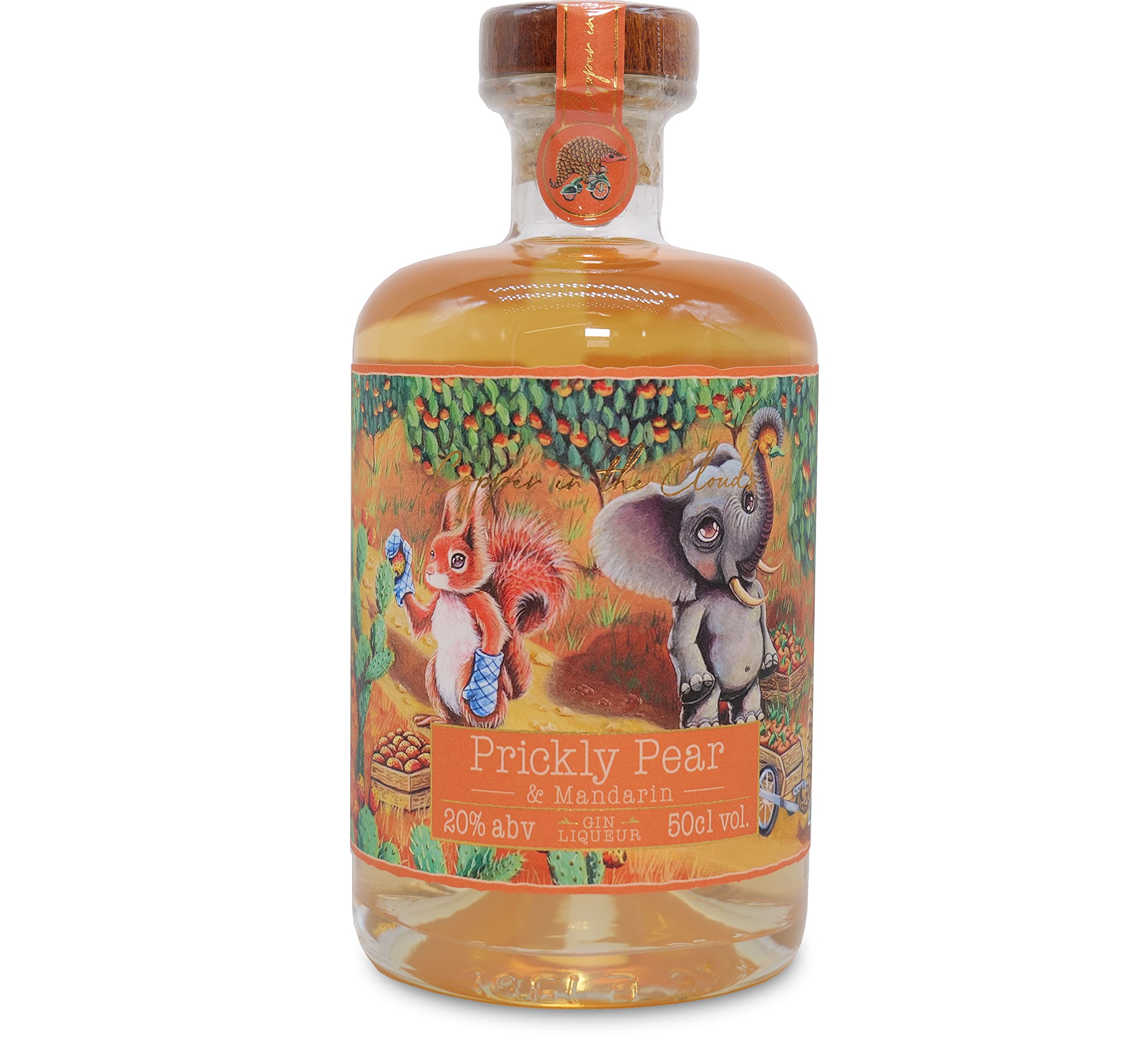 Copper in the Clouds - Prickly Pear and Mandarin Gin Liqueur - 500ml - 20% ABV