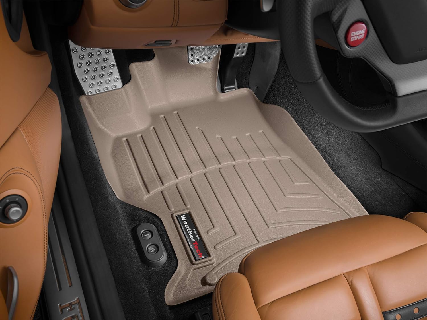 WeatherTech Custom Fit FloorLiners for Ferrari California - 1st Row (452721), Tan