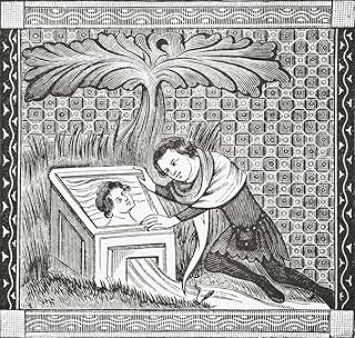 Narcissus At The Fountain After A Miniature From The 14Th Century Manuscript Romance Of The Rose From Science And Literatu...