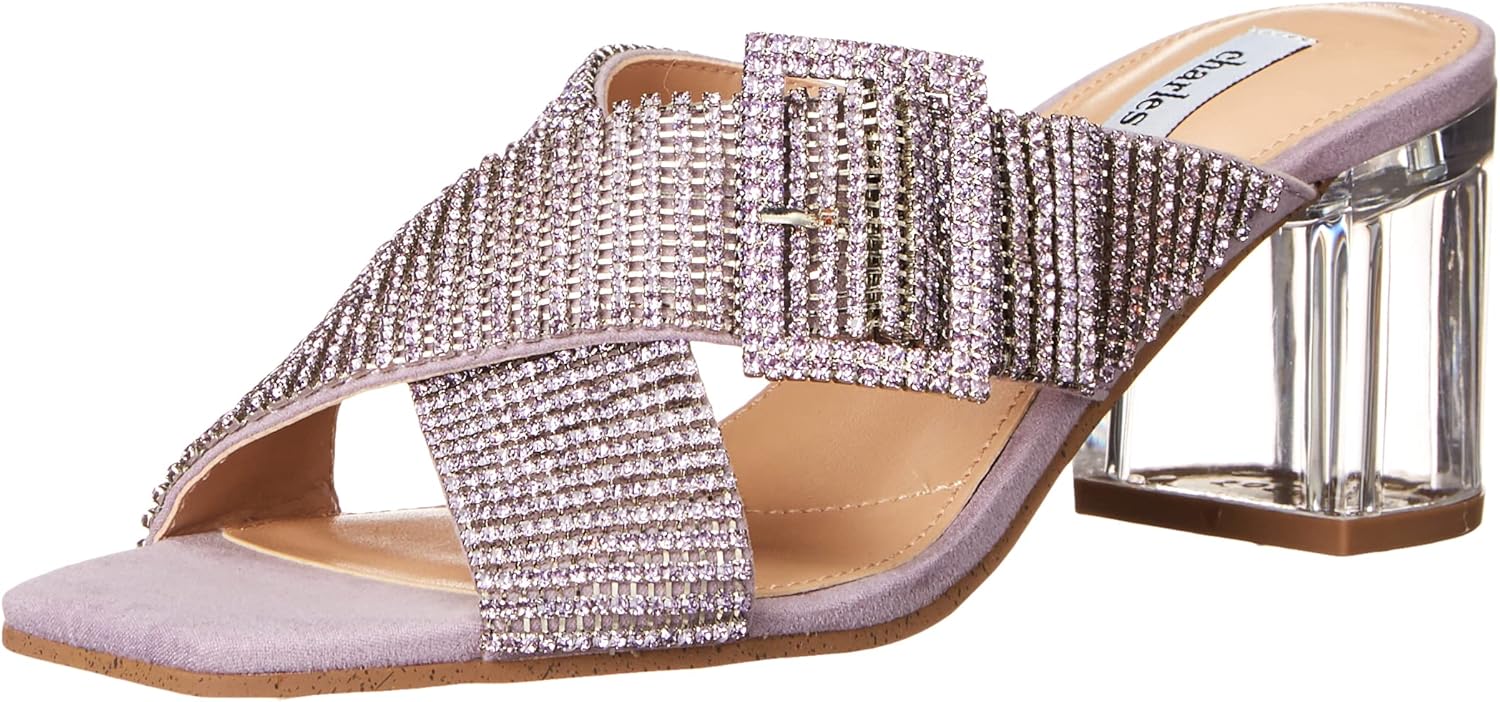 Charles David Women's Cayden Heeled Sandal, Dried Lavendar, 7