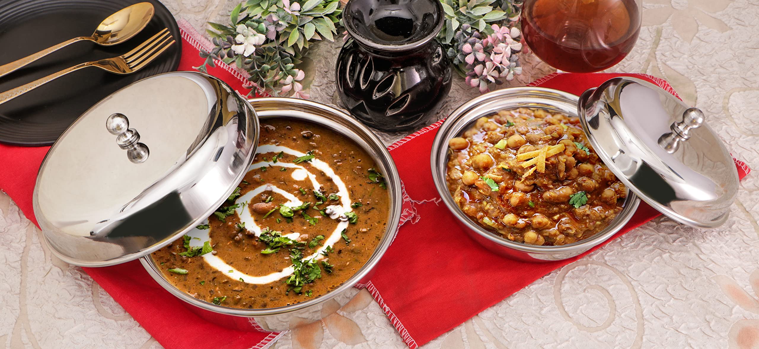 METINOX Round Curry Dish SETO of 2 PC