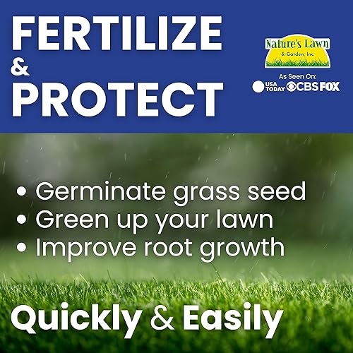 Miniatura 2 de Nature's Lawn - Fertilizante líquido bio-mejorado para césped 16-4-8 para todo tipo de césped, con ácido fúlvico húmico, melaza y algas marinas
