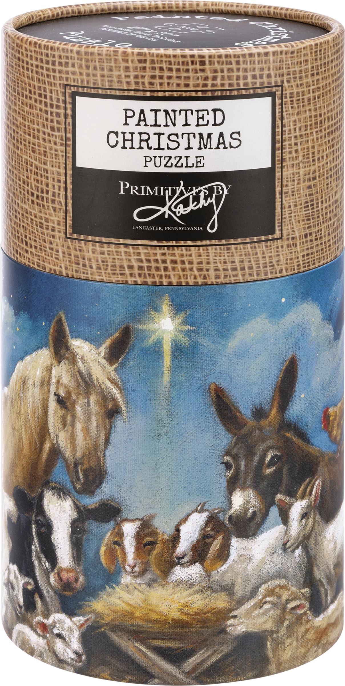 Primitives by Kathy 113555 - Puzzle da 1000 pezzi della natività, 68,6 x 50,8 cm