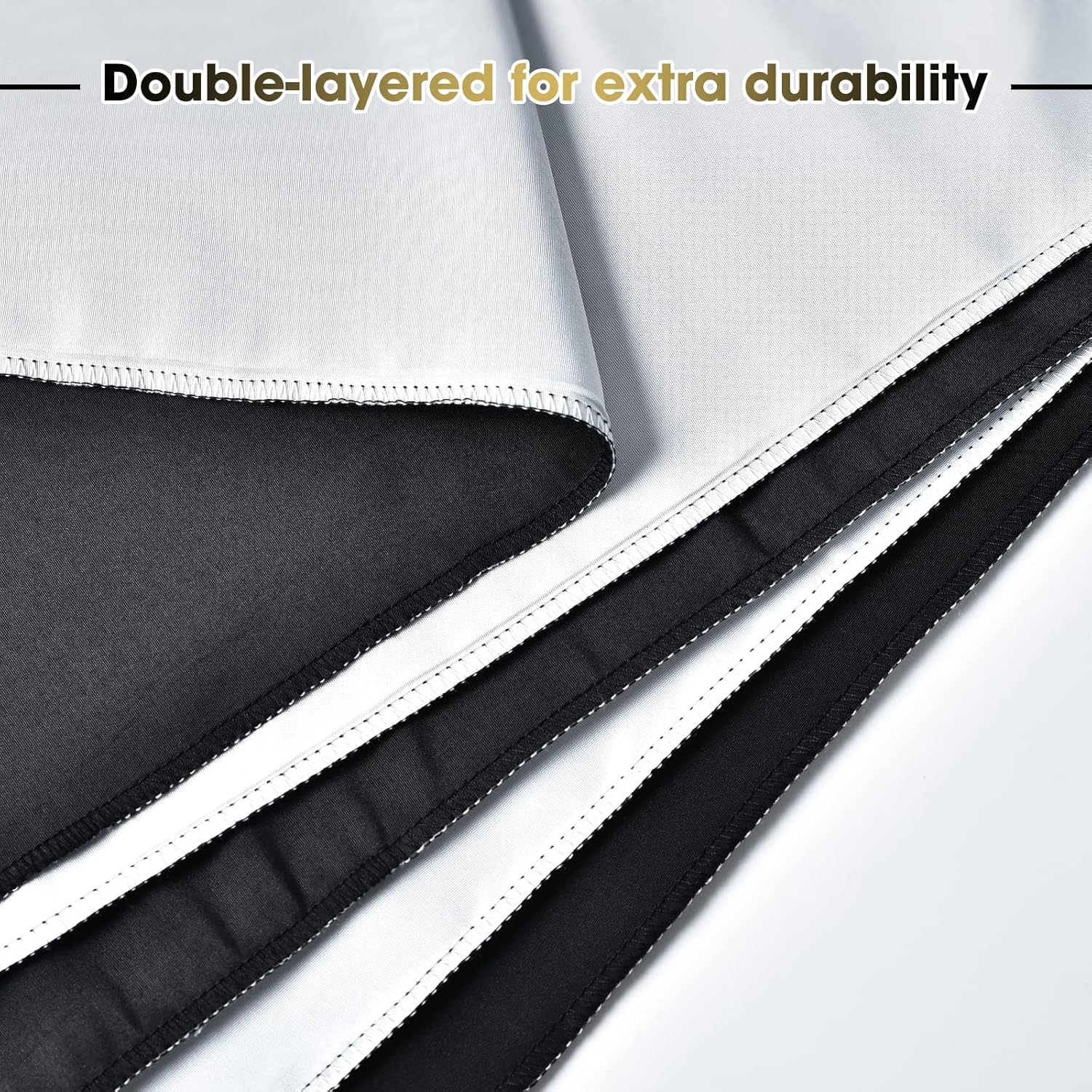 utebit black white backdrop screen 3x5ft black screen white screen with 4 clamps for photo video studio, 2-in-1 revisible black backdrop white screen panel for photography, live stream, video shooting 3*5ft