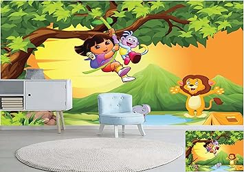 Decor Production Kids Theme Self Adhesive Wallpaper Wall Sticker for Home Decor, Living Room, Bedroom, Hall, Kids Room, Play Room (2021-Kids-pt01-02-3x4Ft)