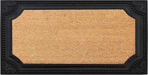Miniatura 7 de A1HC - Tapete para puerta de fibra de coco natural y goma, 24 x 36 pulgadas, grueso, duradero, resistente, tapete de perfil delgado, fácil de