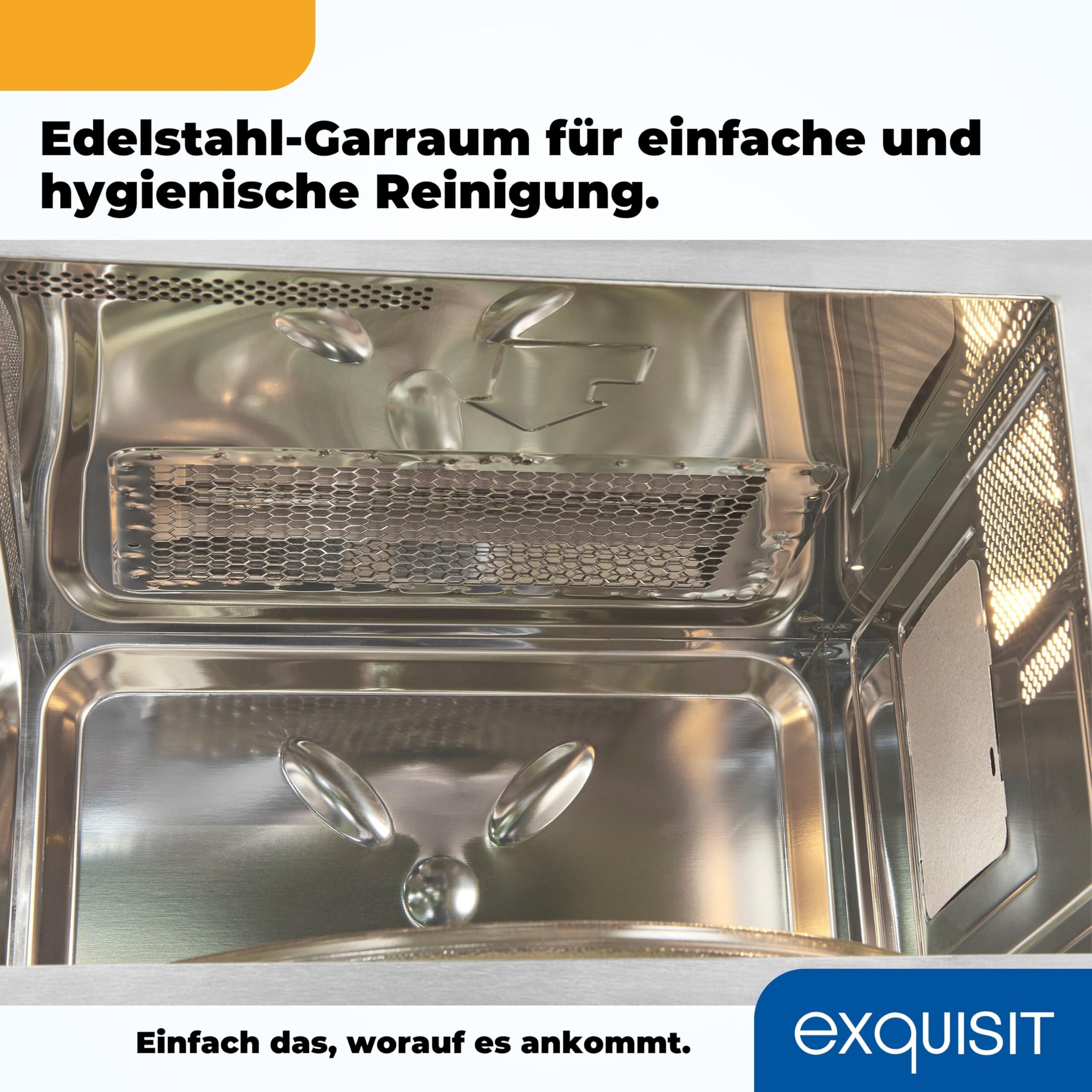Exquisit EMW25-G-020 biały | kuchenka mikrofalowa do zabudowy 60 cm | funkcja grillowania | dotykowy | timer | szybki start