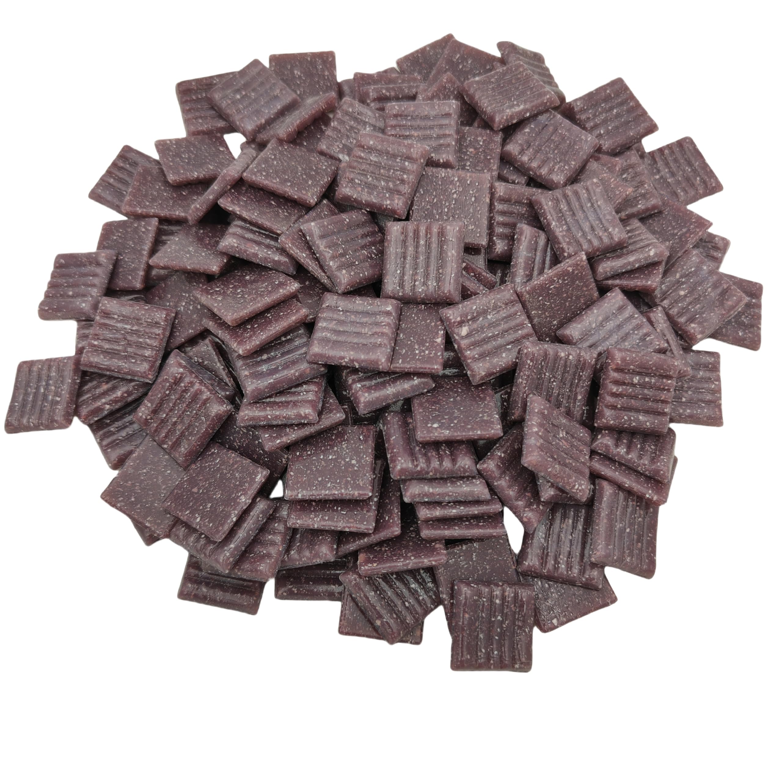500g Quartz Mosaic Tiles, 2CM Multi Color Mosaic Pieces Stones for DIY Making Craft Hobby Arts Home Wall Decoration (Purple)