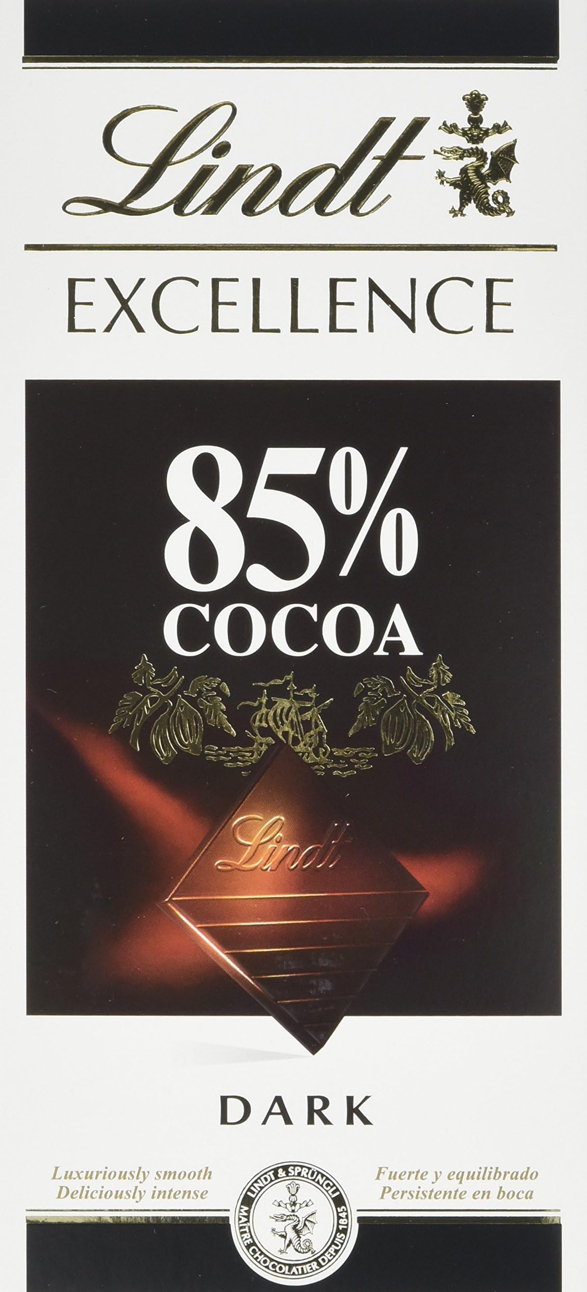 Excellence 85 Percent Dark Chocolate Bar, 100 g, Pack of 20
