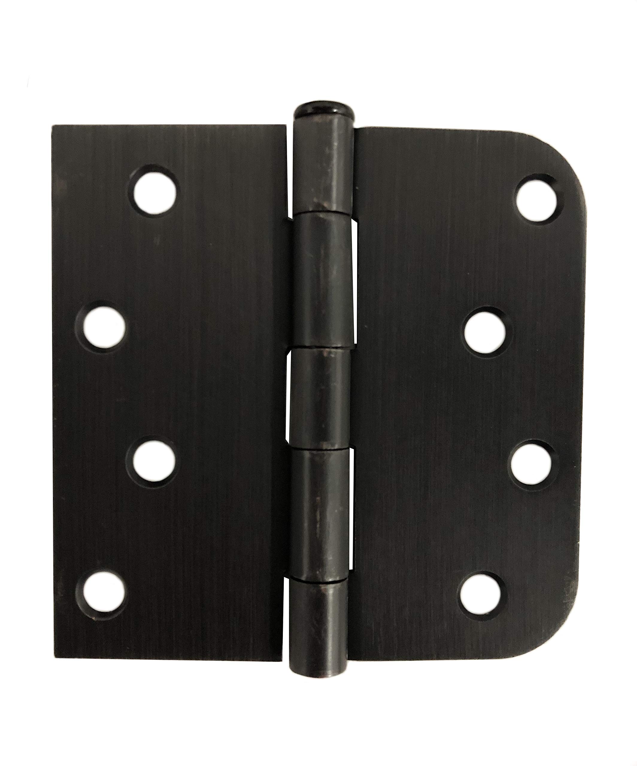 (similar)Colester Direct 4 inch Door Hinge with 5/8" and Square Corner Radius (6, Oil Rubbed Bronze)