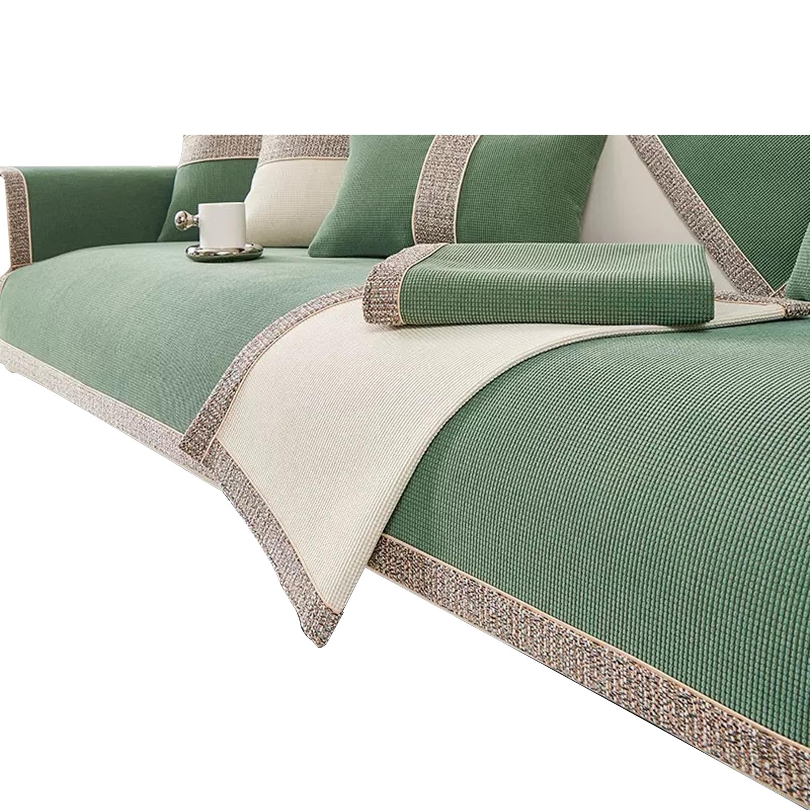 Xjdzineq Couch Covers Chenilles Sofa Slipcover Ensures Stability and Durability for Family Gatherings and Everyday Use Nonslip Sofa Cushions