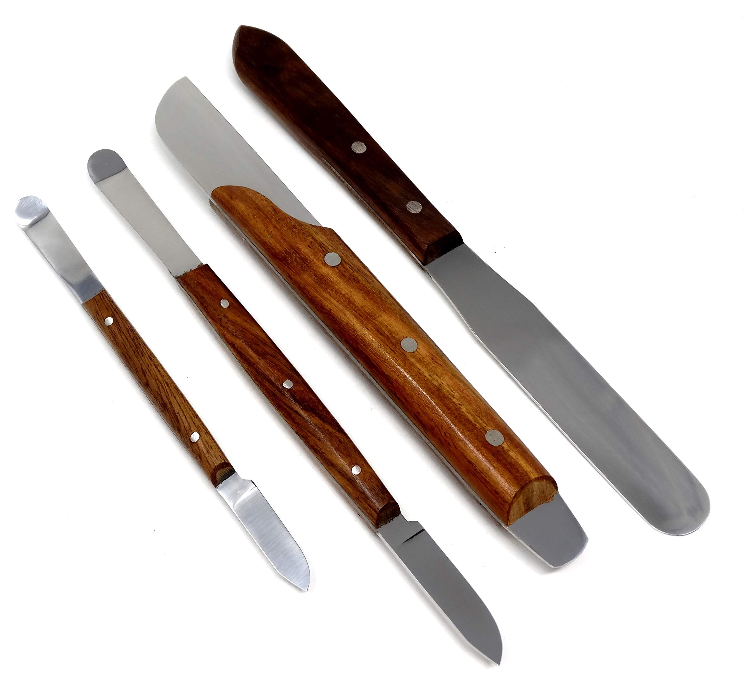 Set of 4 pcs Dental Mixing Knives Fahen Mixing Spatula Modeling Alginate Carver Restorative Lab Instruments