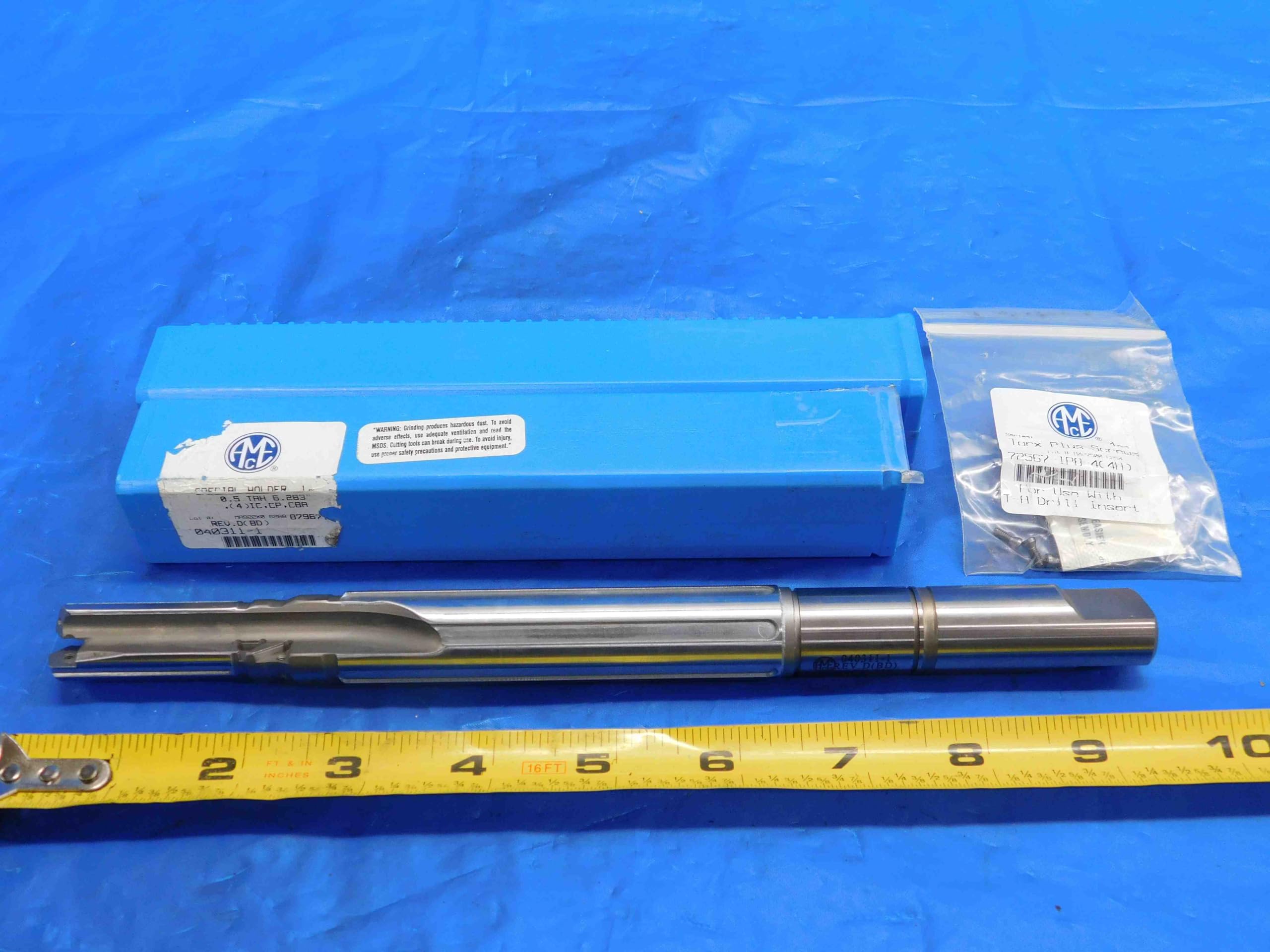 AMEC 39/64-11/16 O.D. INDEXABLE Spade Drill 040311-1 3/4 Shank 2 FL Series 0.5 - RB1775BB3