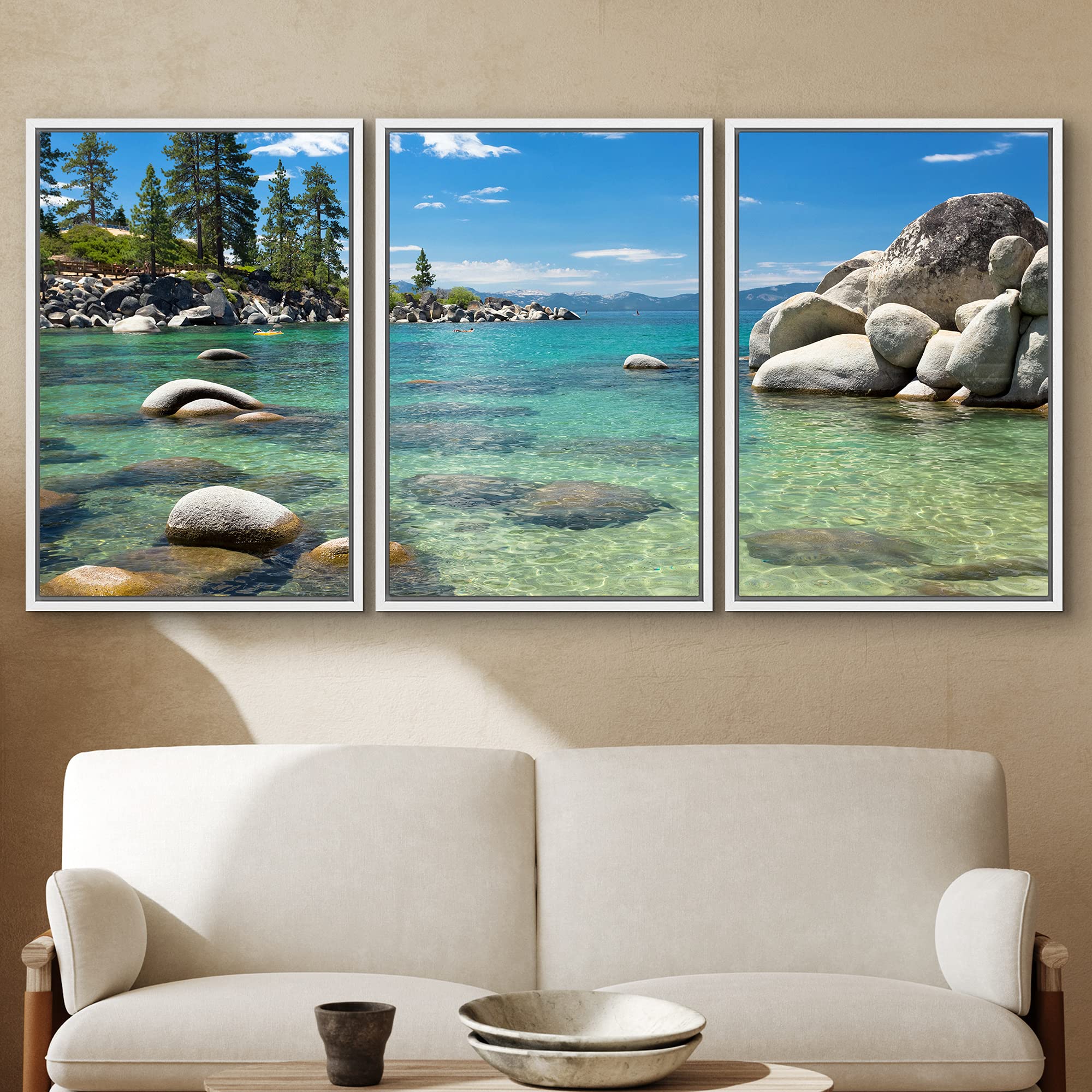 Amazon｜IDEA4WALL 3ピース フレーム入り キャンバス ウォールアート