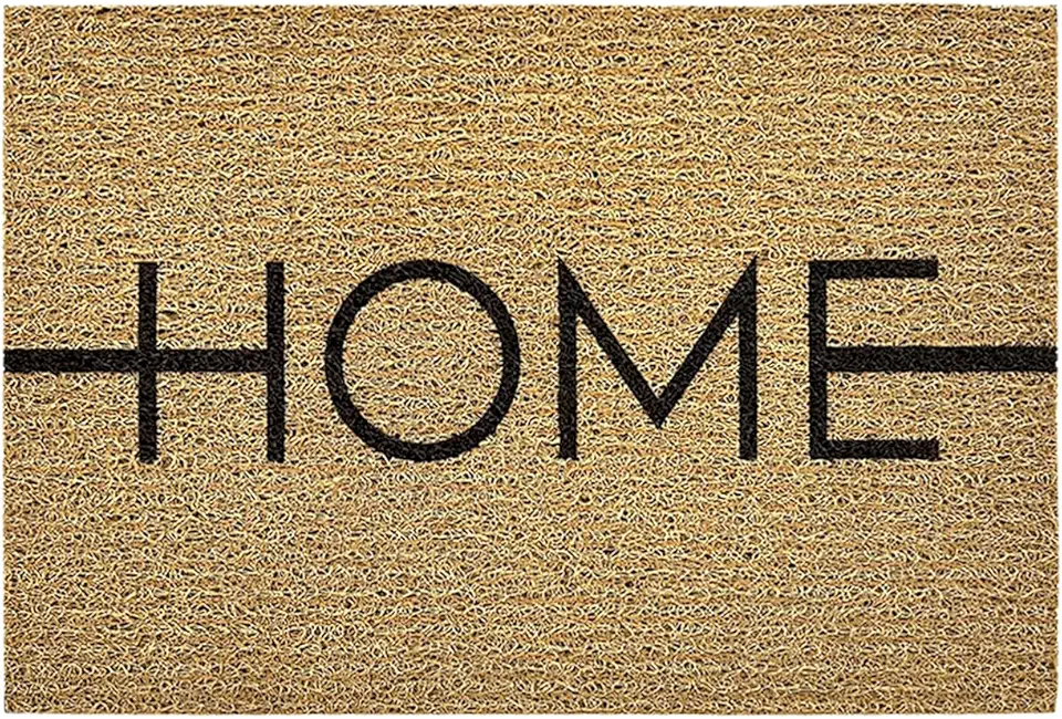 Capacho de Vinil Kapazi Home Bege 40x75cm – Tapete Para Entrada Antiderrapante