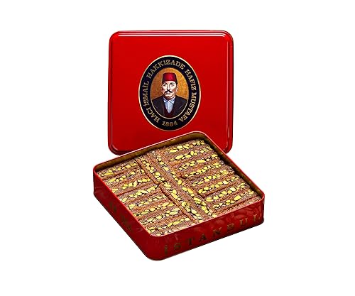 Miniatura 183 de Hafiz Mustafa 1864 Istanbul Baklava - Caja de pastelería - Bocadillos de postre de Baklava horneados hechos de hojas de masa filo fresca, pistacho