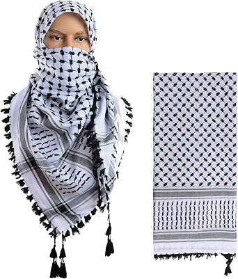Large Size Premium Shemagh Scarf Arab Military Tactical Desert Scarf Wrap48 by 48 inches