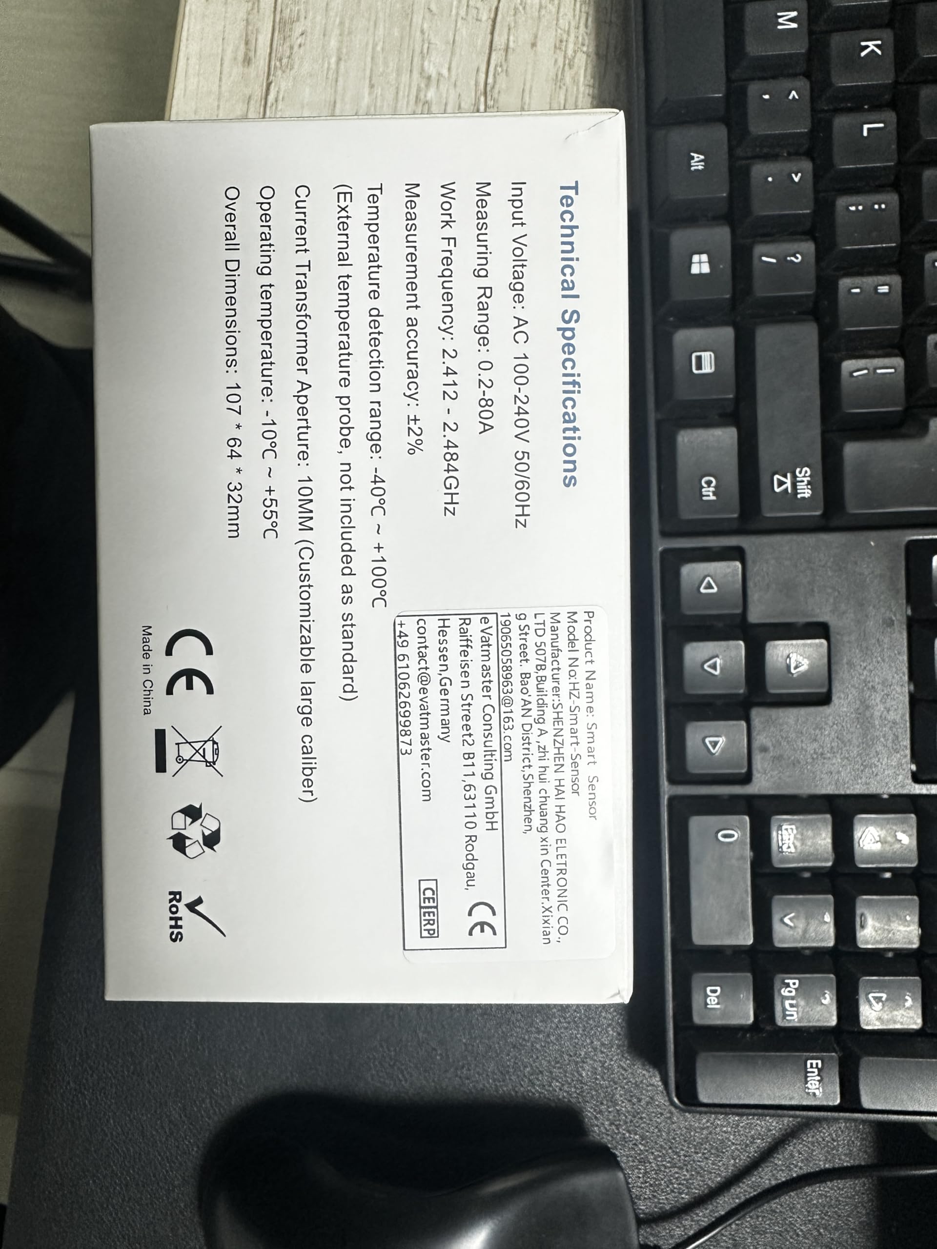 Haozee ZigBee Lichtsensor, ZigBee-Beleuchtungsstärkesensor | 0–157.000 Lux,CR2450-Batterie , Mini-Größe 33 × 33 × 20 mm, kompatibel mit Home Assistant Zigbee2mqtt