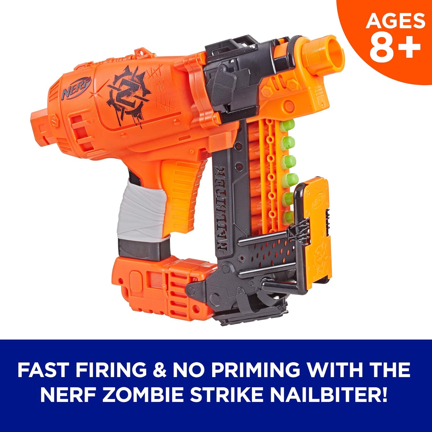 Exclusive Discount 60% Price NERF Nailbiter Zombie Strike Toy Blaster – 8 Official Zombie Strike Elite Darts, 8-Dart Indexing Clip – Survival System – for Kids, Teens, Adults Hot Deals NERF Nailbiter Zombie Strike Toy Blaster – 8 Official Zombie Strike Elite Darts, 8-Dart Indexing Clip – Survival System – for Kids, Teens, Adults
