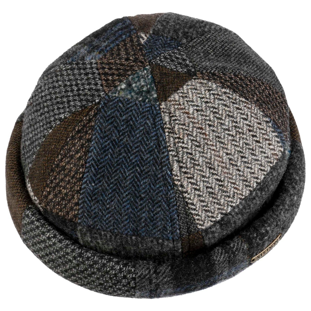 Stetson Viscott Berretto Docker Patchwork Prodotto in UE Uomo Autunno Inverno