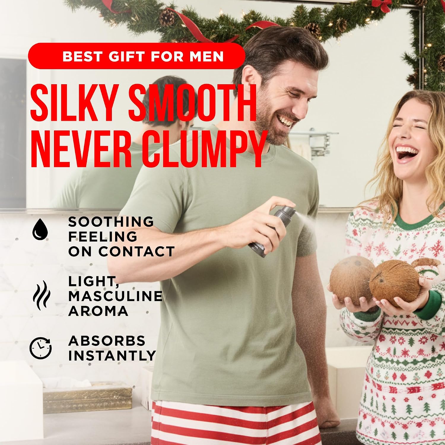  Comfort Powder Spray: Anti Chafing & Mens Deodorant, Aluminum-Free, Sweat and Odor Control for Jock Itch, Groin and Men's Private Parts thumbnail
