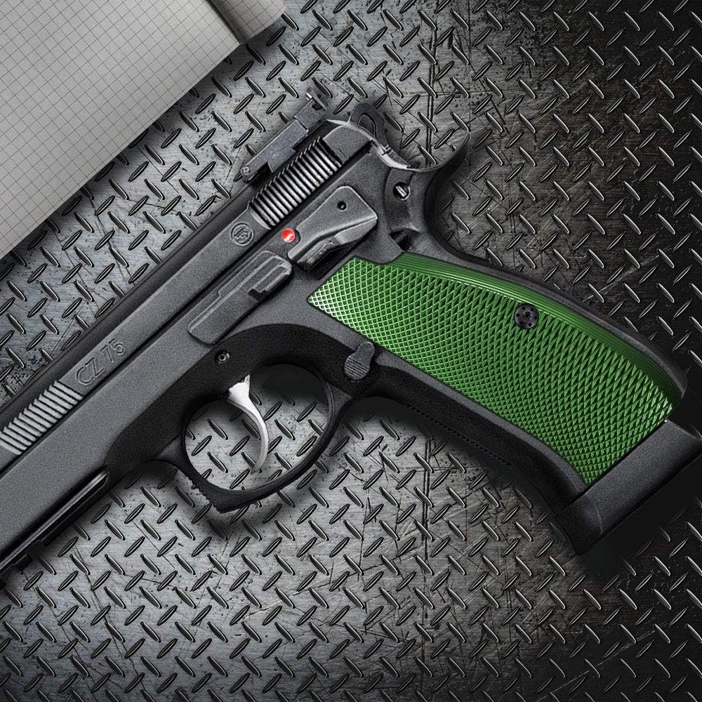 Cool Hand Aluminum Grips for CZ 75 SP-01 Tactical, CZ 75B BD, CZ 75 Shadow Target, Shadow 2, Tristar P120, Canik Full Size, Black Screws Included