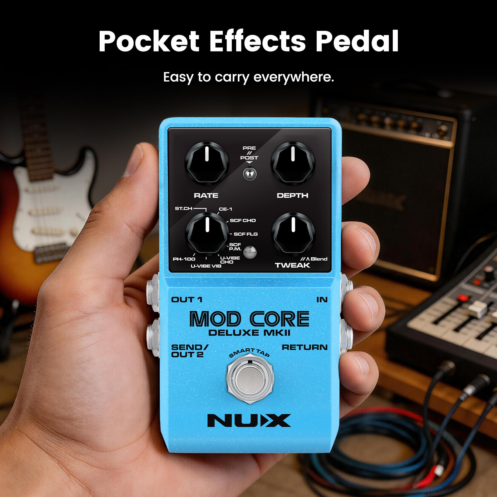 Amazon | NUX Mod Core Deluxe MKII 8変調タイプ モノラルアウトまたは