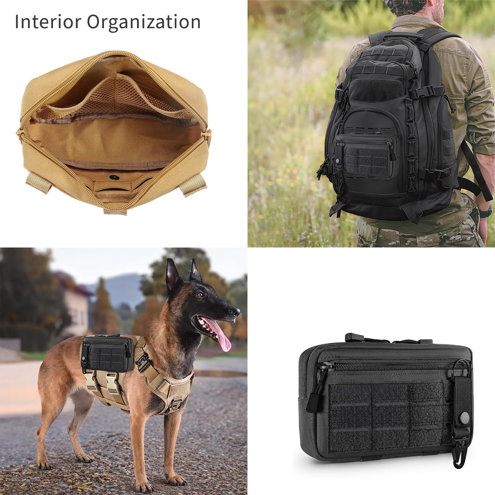 Tactical Car Seat Organiser Molle Auto Organizer Sitz System Back (Style H)