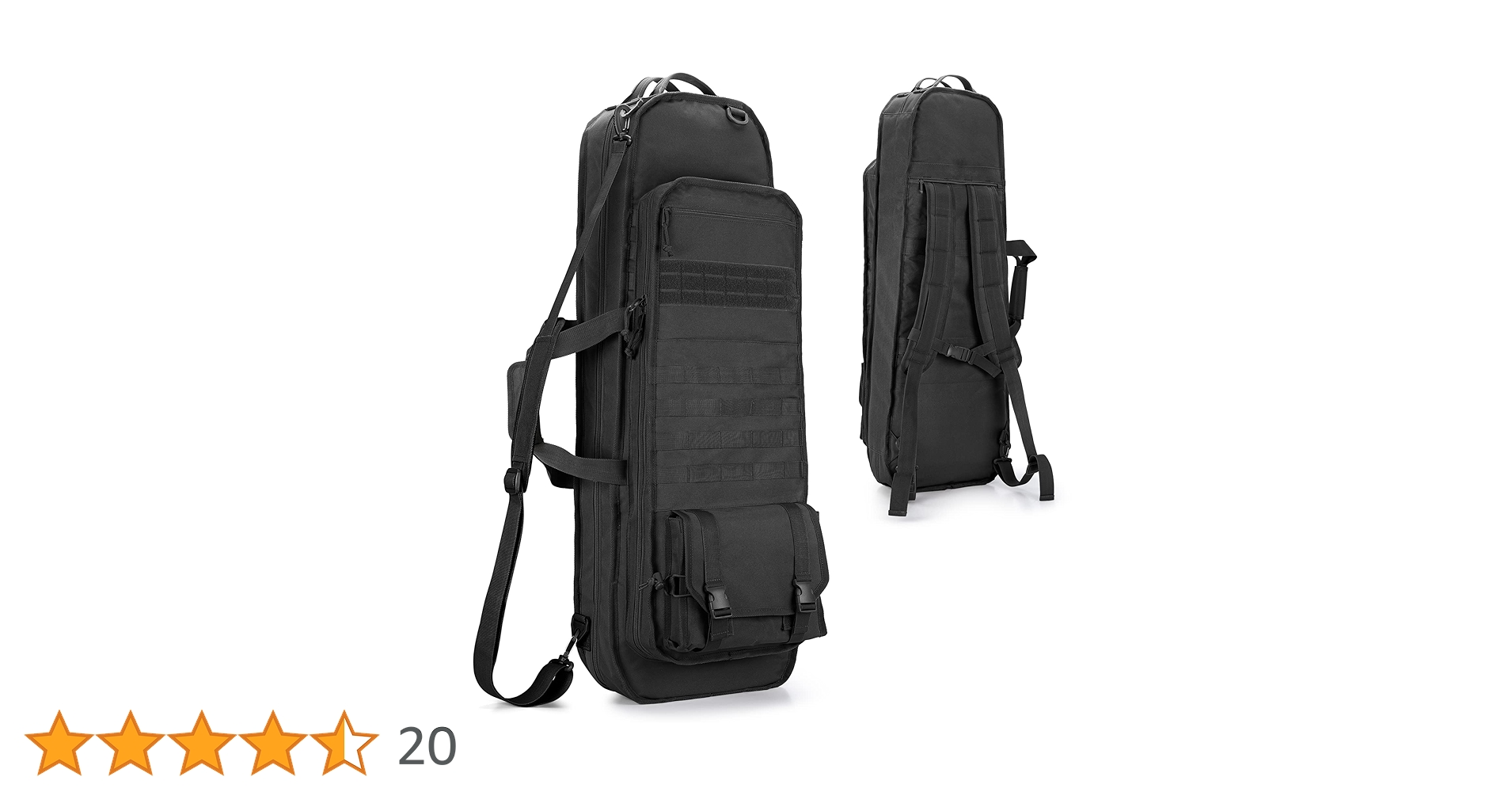 GOBUROS ガンケース リュック 2丁収納 36インチ/90cm対応 Amazon.co.jp: GOBUROS ガンケース リュック 2丁収納 36インチ