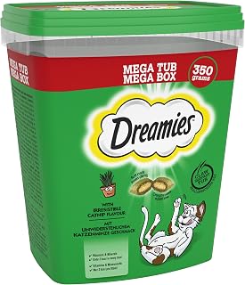 DREAMIES Cat Treats with Catnip Flavour 350g MegaTub Pack of 2