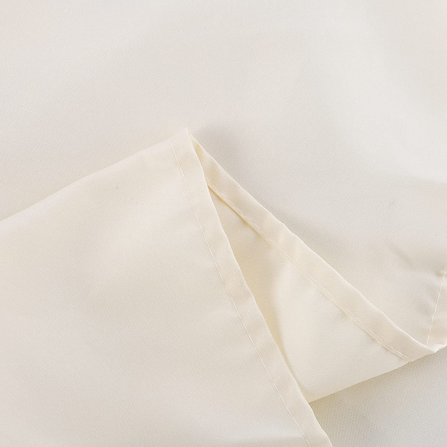 Housse de rechange pour parasol 2,7 m 6 baleines blanc