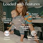 Ergobaby Omni Classic Baby Carrier for Newborn to Toddlers 0-48 Months (7-45 lbs) - 4-Position Breathable Mesh Baby Carrier with Ergonomic Support - Natural Beige