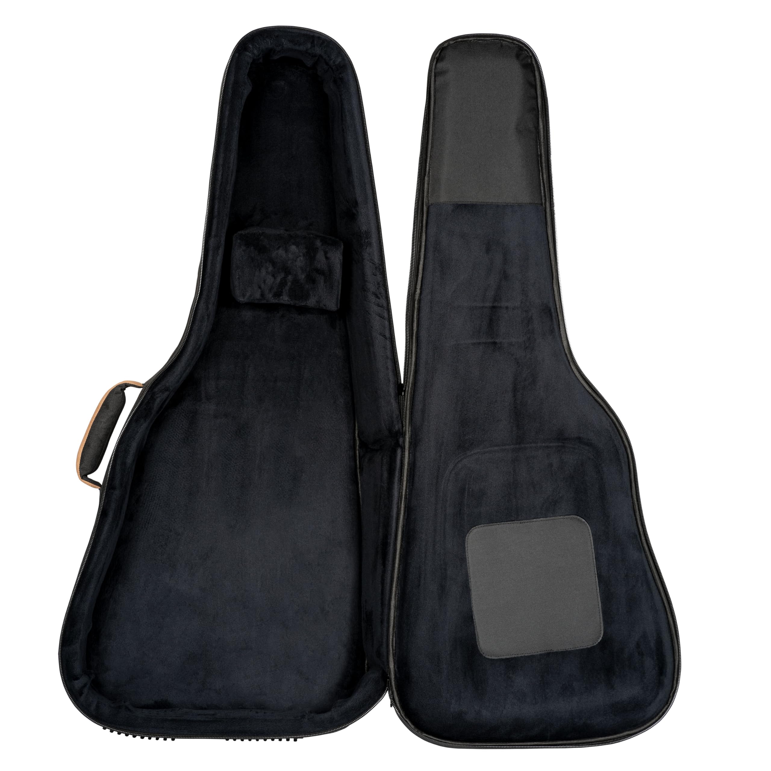 Ortega Guitars Deluxe Guitar Gigbag - Dreadnought - Akustik Gitarren Tasche - Höhe 106 cm - Breite 43 cm - Baumwolle, Schwarz (OGBDN-DLX-BK)