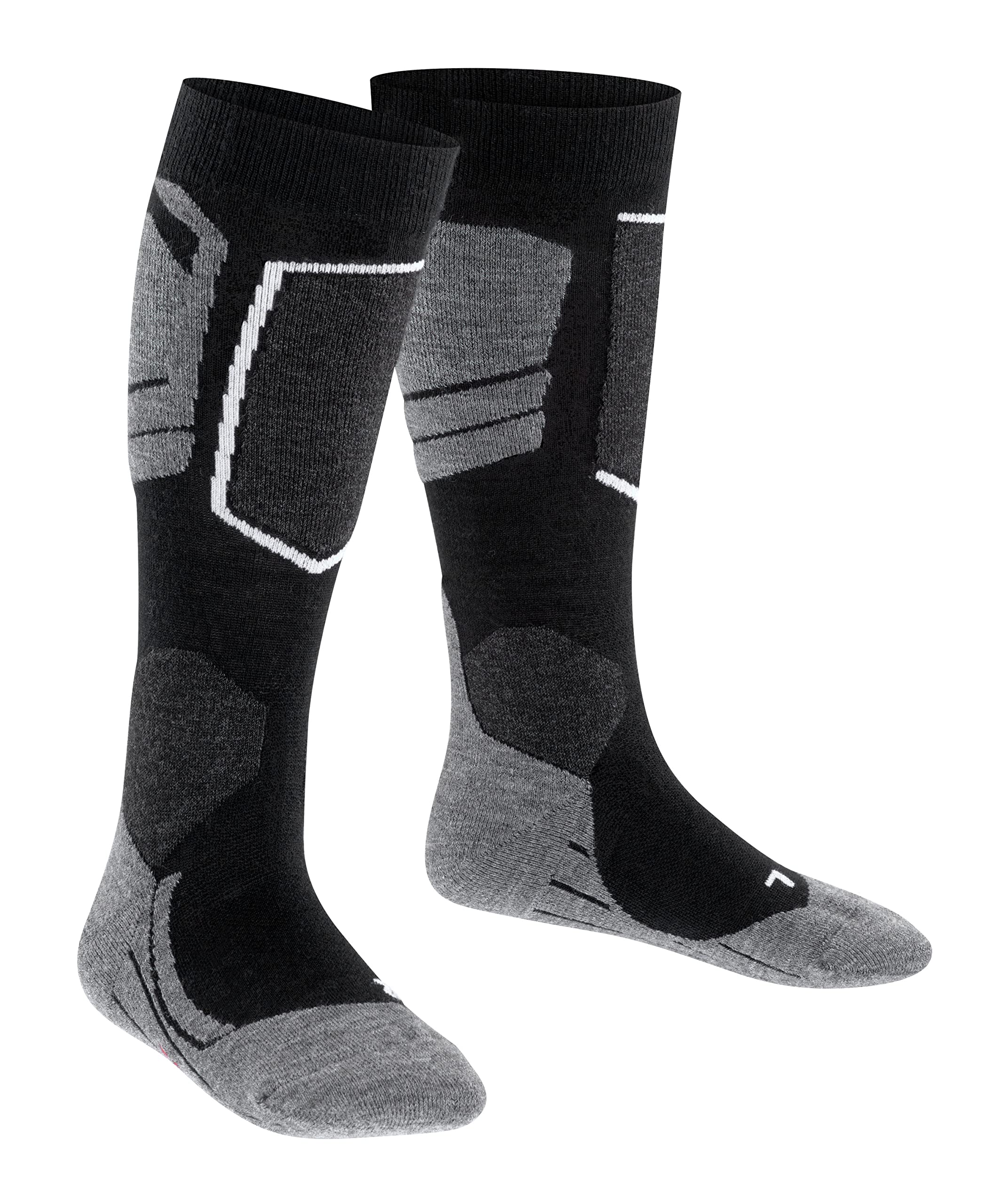 FALKE mixte enfant SK4 chaussettes de ski rembourrage léger anti-ampoule fines respirantes séchage rapide régulation climatique anti-odeur laine fil fonctionnel 1 paire