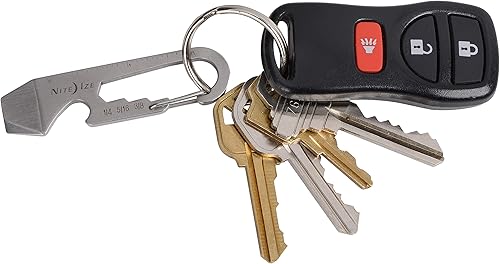 Miniatura 7 de Nite Ize KMT-11-R3 Se acopla fácilmente a una cadena o correa existente DoohicKey Key Llavero Multi-Tool (Paquete de 2), Talla única, Plata