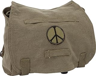 Fox Outdoor Products Retro Hungarian Shoulder Bag, Peace Olive Drab
