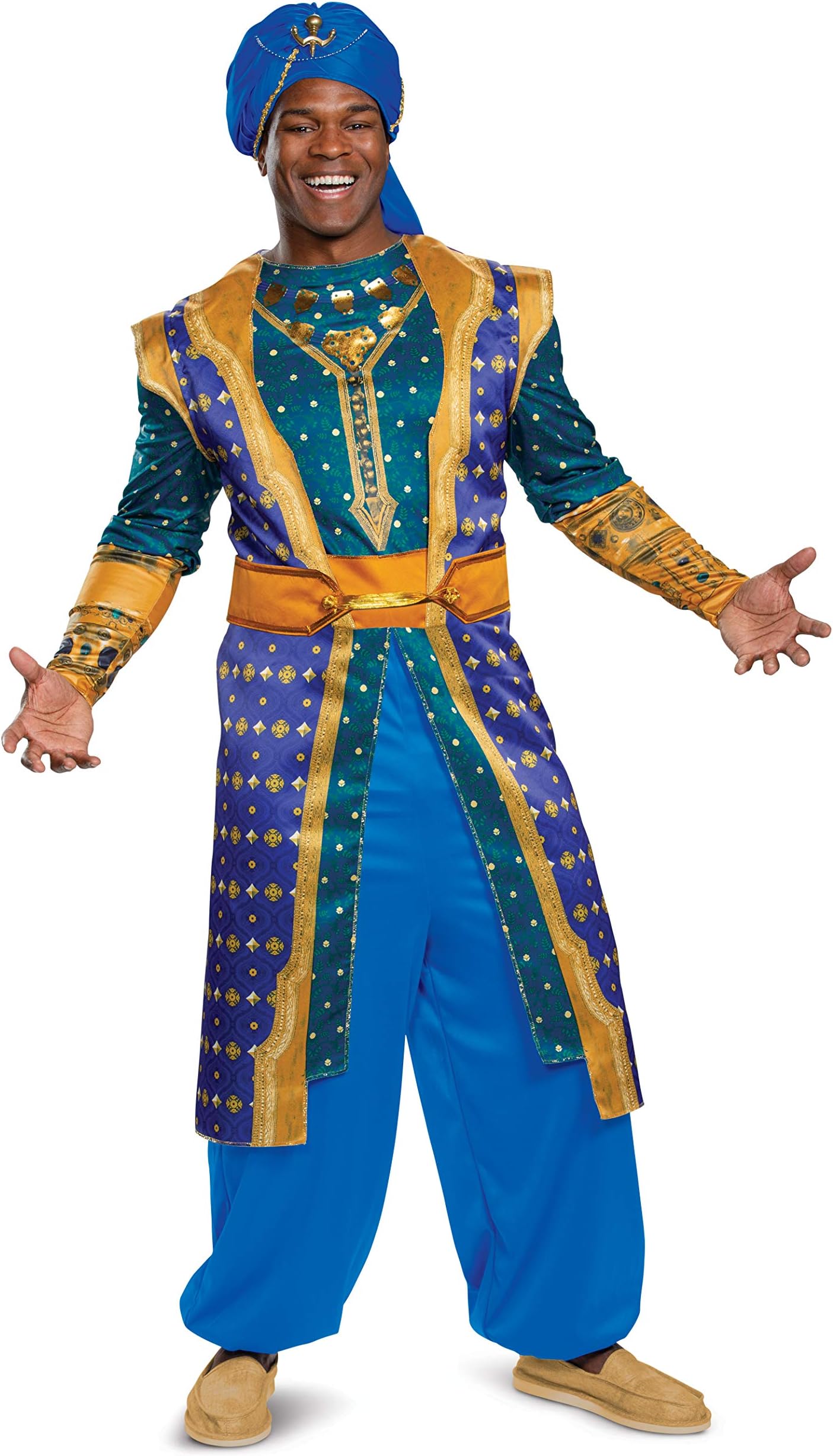 Disguise mens Genie Deluxe Adult Costume Adult Sized Costumes (pack of 1)