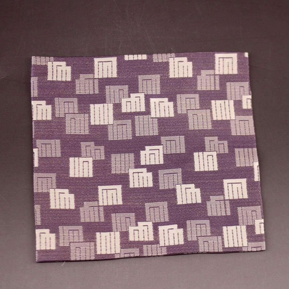 源氏香図 古帛紗 紫色 化粧箱 茶道具 古帛紗 正絹 蜀巴織り 源氏 源氏香図 古帛紗 紫色 化粧箱 茶道具 古帛紗 正絹 蜀巴織り 源氏