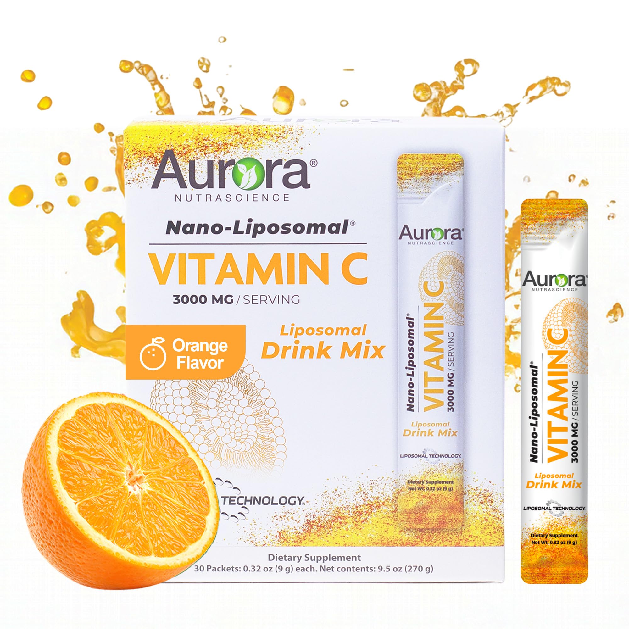 Amazon.com: Aurora Nutrascience Nano-Pack Liposomal Vitamin C Powder Drink Mix - Healthy Immune Support for Adults, High Strength 3,000 mg Per Serving, Zero Sugar, - 30 Single Serve Packets, Orange : Health & Household Amazon.com: Aurora Nutrascience Nano-Pack Liposomal Vitamin C Powder Drink Mix - Healthy Immune Support for Adults, High Strength 3,000 mg Per Serving, Zero Sugar, - 30 Single Serve Packets, Orange : Health & Household