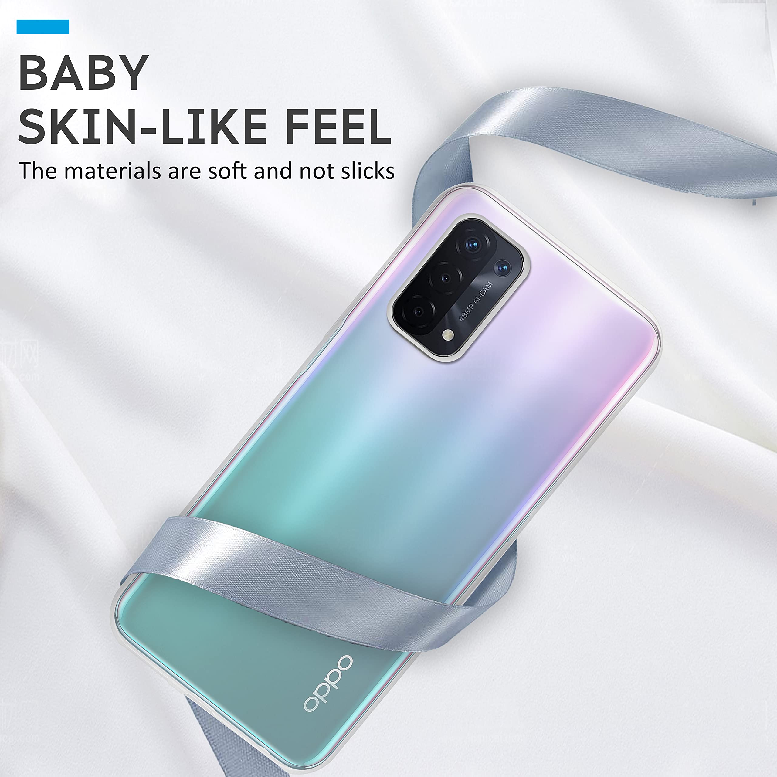 Cover per Oppo A74 5G A54 5G Custodia in TPU con Slot Carte