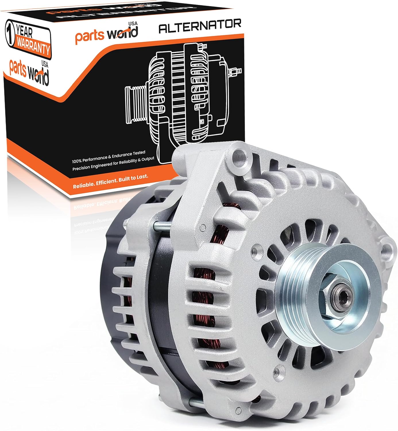 PowerForge™ 8302 145A Alternator Fits Chevy Chevrolet GMC Truck, Silverado Pickup, 1500 2500 3500 05-07 4.3L 4.8L 5.3L 6.0L 8.1L 10392759, 15200268, 15200268, ADR0368 | 1 Year Warranty