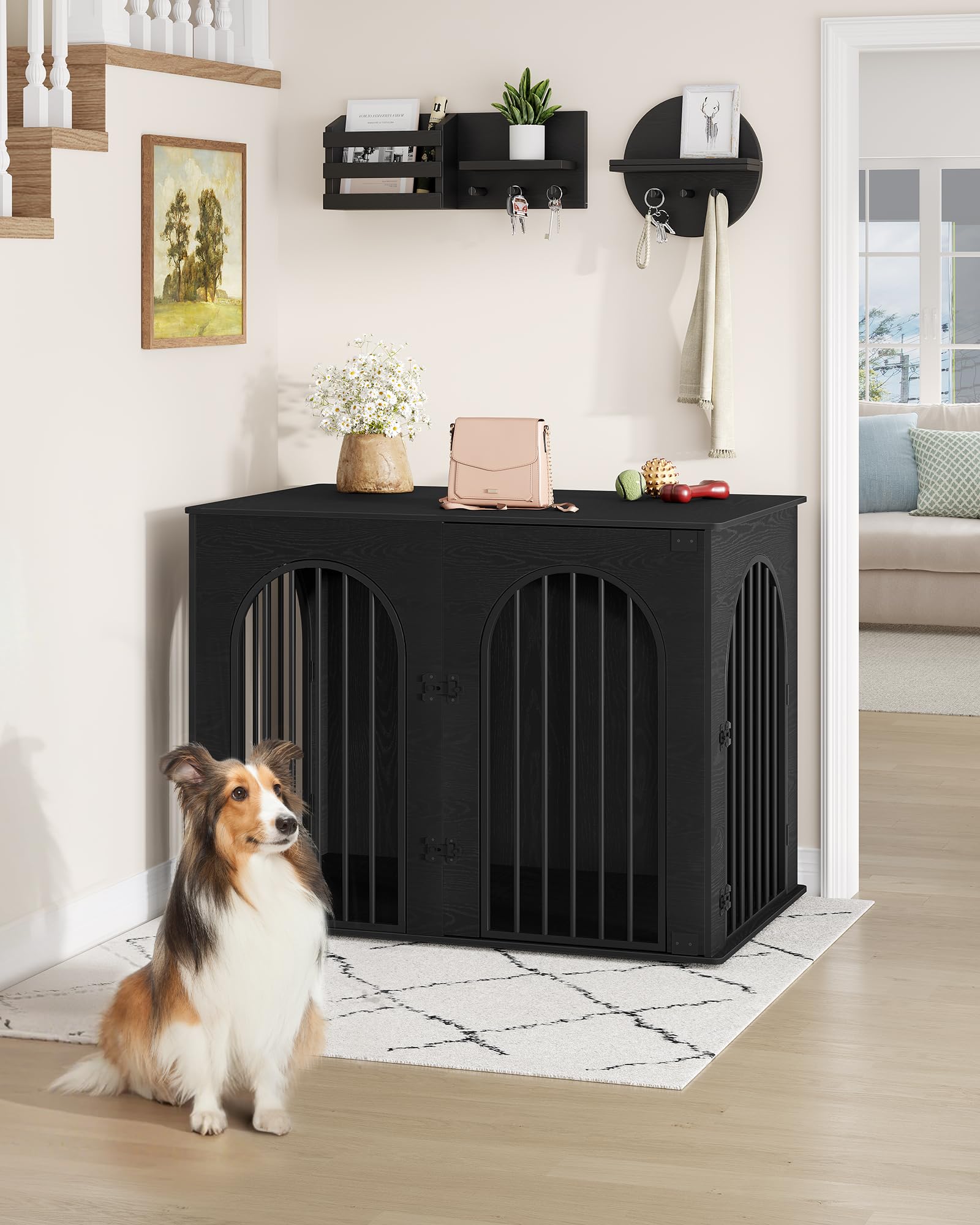 Hzuaneri 44.1'' Dog Crate Furniture,Dog Kennel Indoor for Medium/Large Dogs