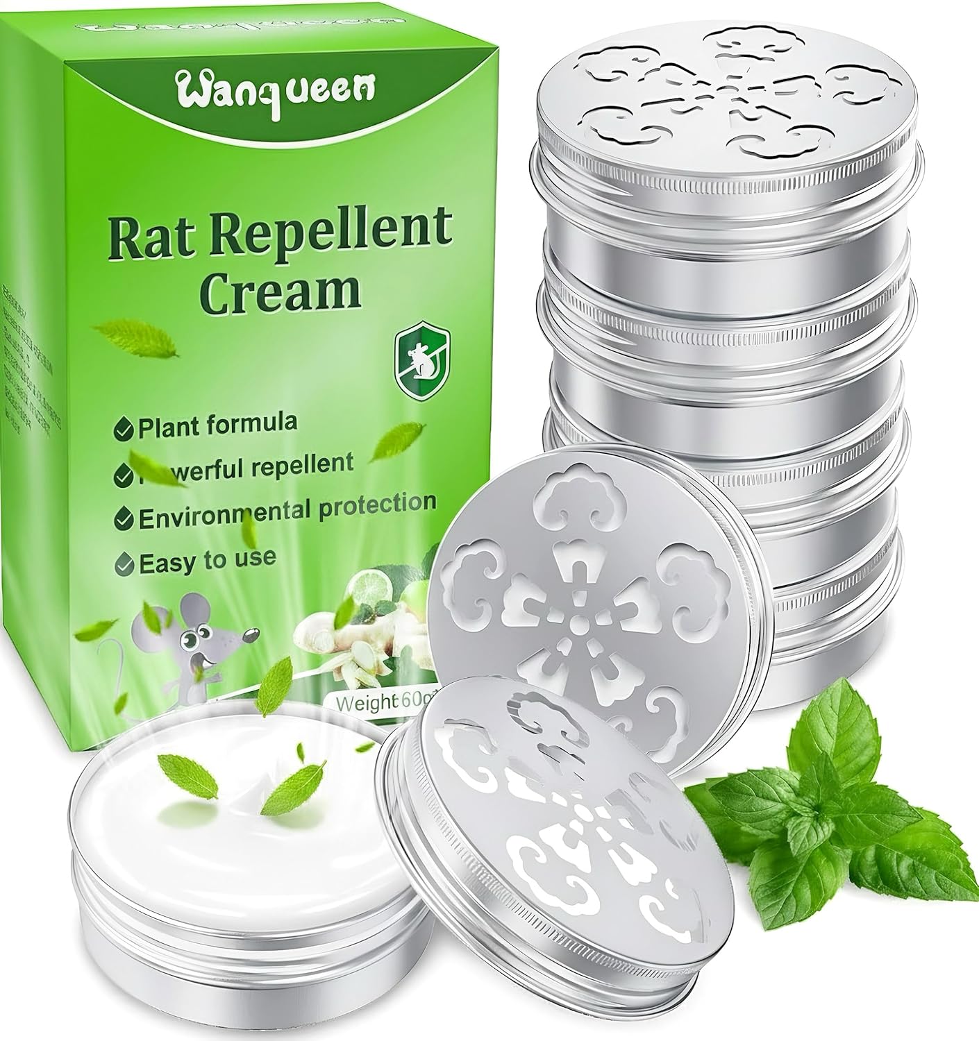 6 Packs Mouse Repellent for Car Engines, Peppermint Oil to Repel Mice and Rats, Keeps Rodents Out of The Car Rat Repellent for House Mice Outdoors