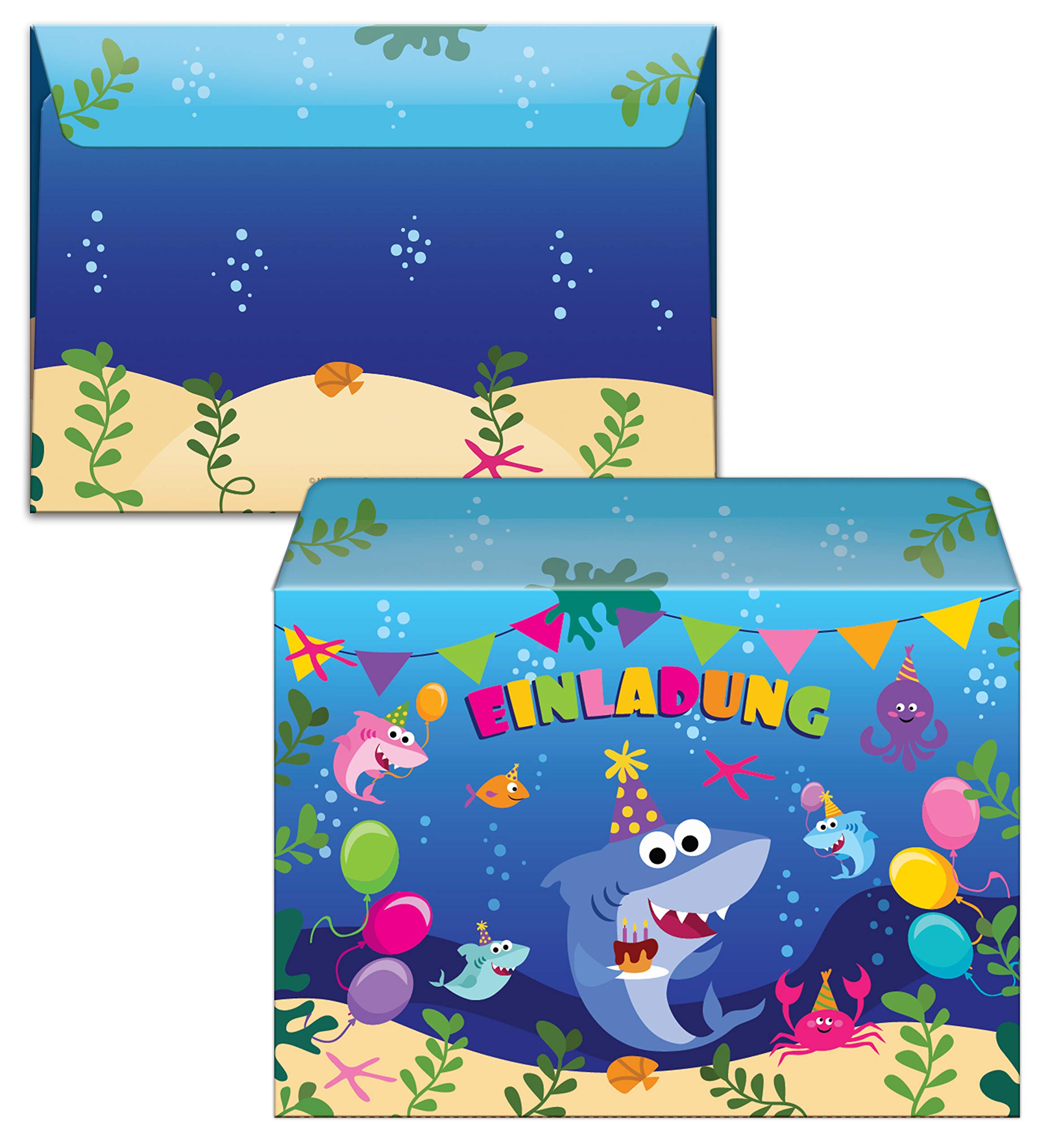 Haizct Camp-Glamp Party Einladungskarten – 15 Stück + Umschläge, Für Kindergeburtstage & Glamping-Partys