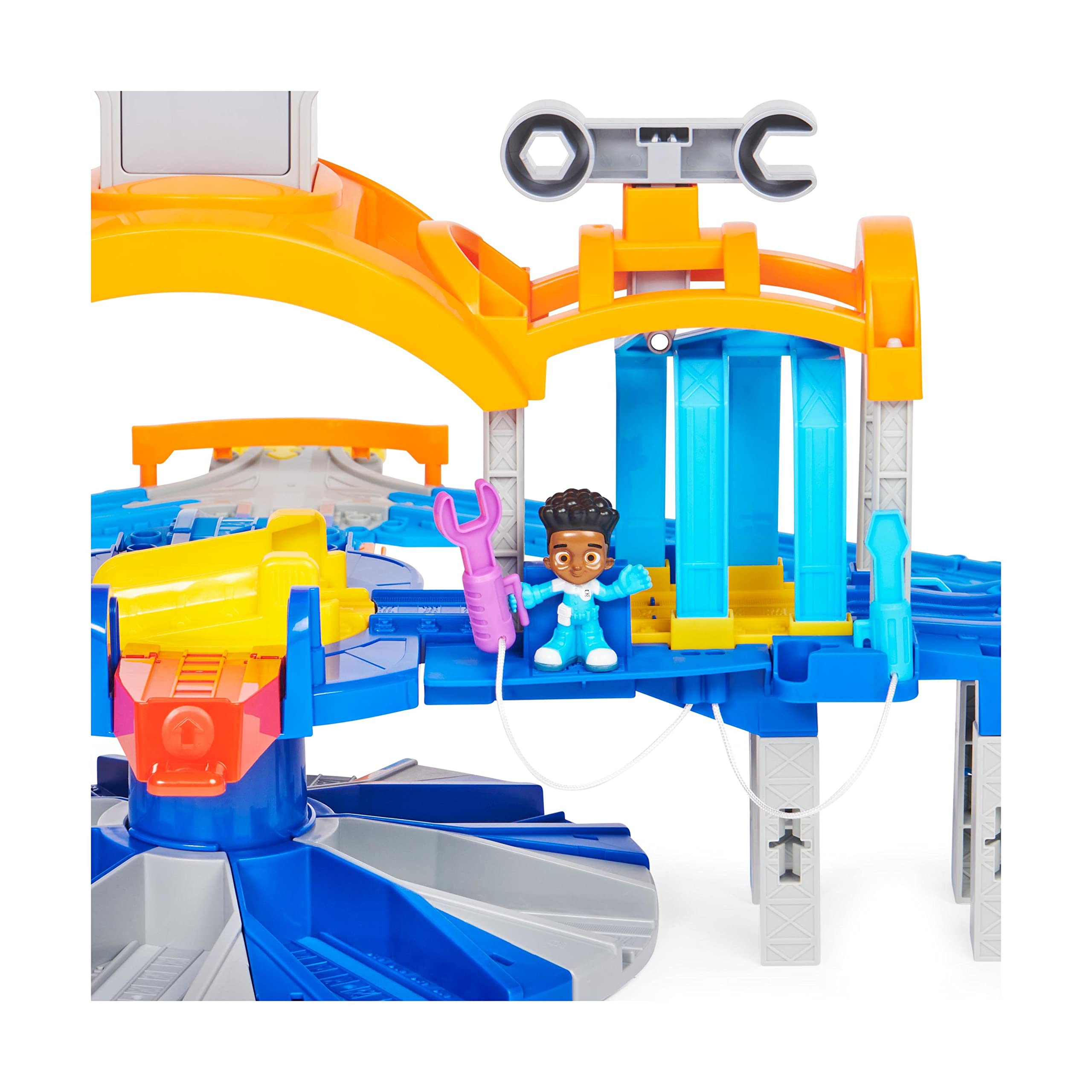 Mighty Express, La Stazione Centrale, Playset Mission Station, con Treno Esclusivo Nate, Luci e Suoni, Giocattolo per Bambini 3+
