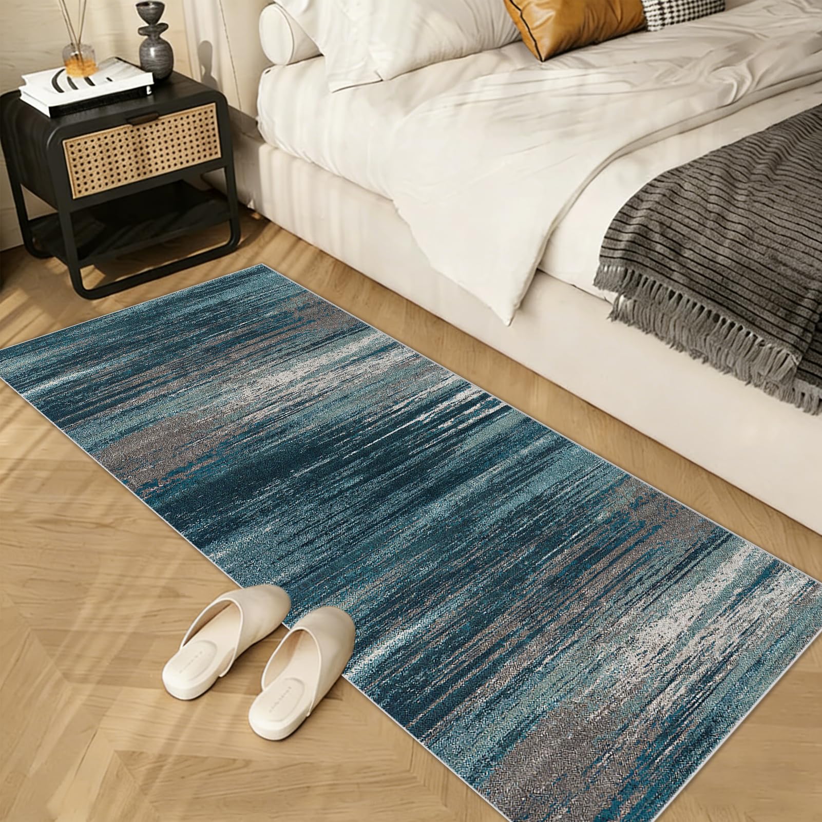 Tapis de Couloir Long 80 x 160 cm Tapis Cuisine Devant Evier