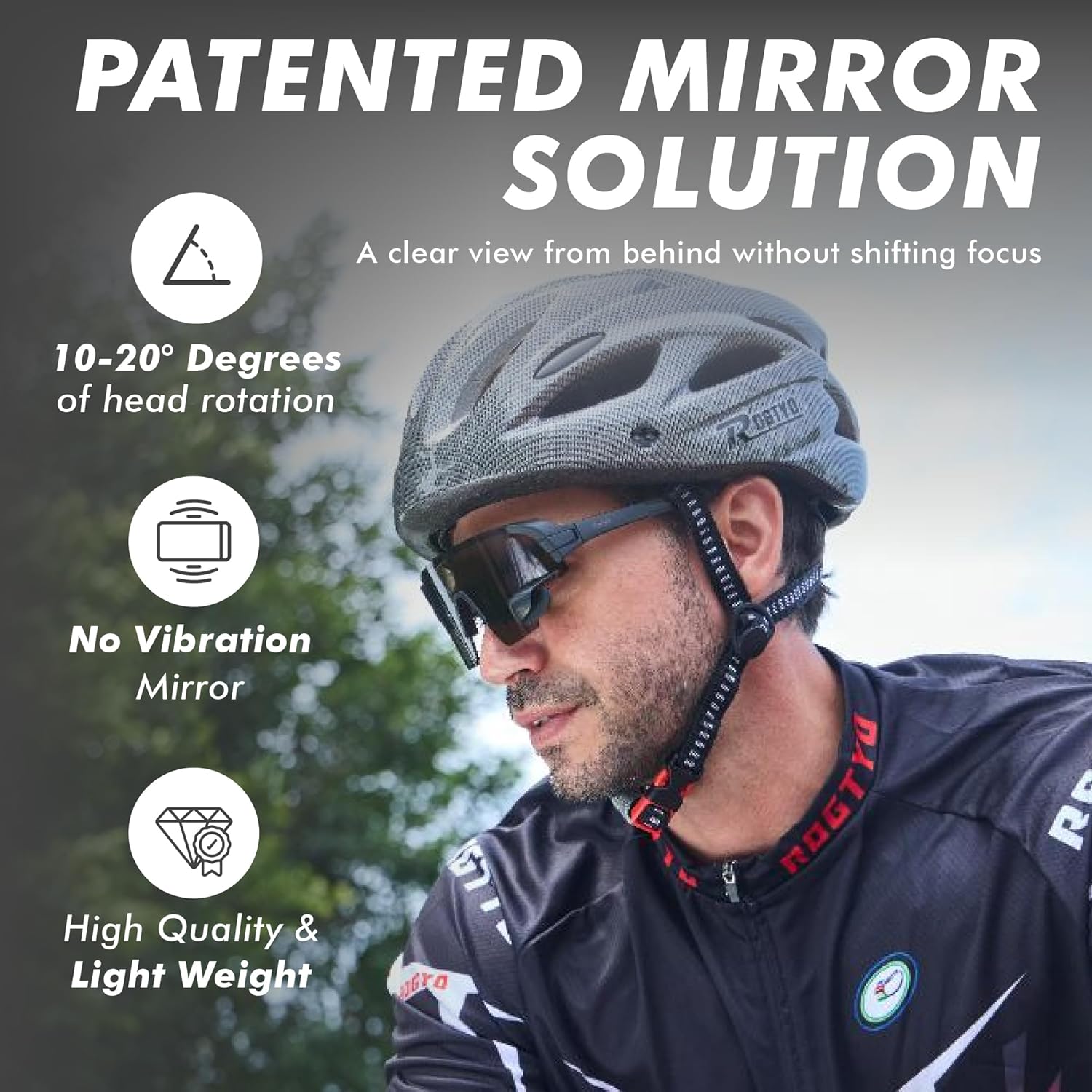 TriEye Cycling Glasses with Rear-view Mirror Italy Ubuy