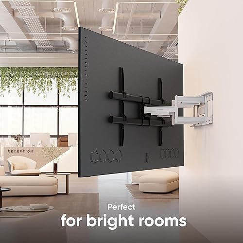 Miniatura 4 de ONKRON Soporte de pared para TV de movimiento completo para pantalla de 42 a 120 pulgadas de hasta 220 libras, soporte de TV grande y resistente,