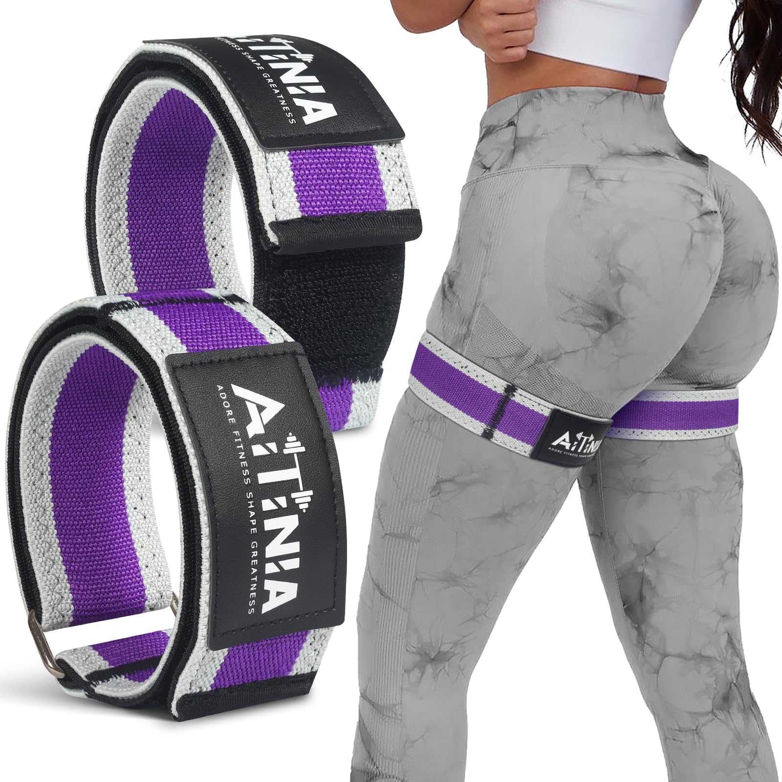 Booty Bands for Women Glutes & Hip Building, Blood Flow Restriction Bands BFR Bundle Booty Bands, Best Fabric Glute Bands Resistance Bands for